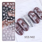 Nail print small long steel plate