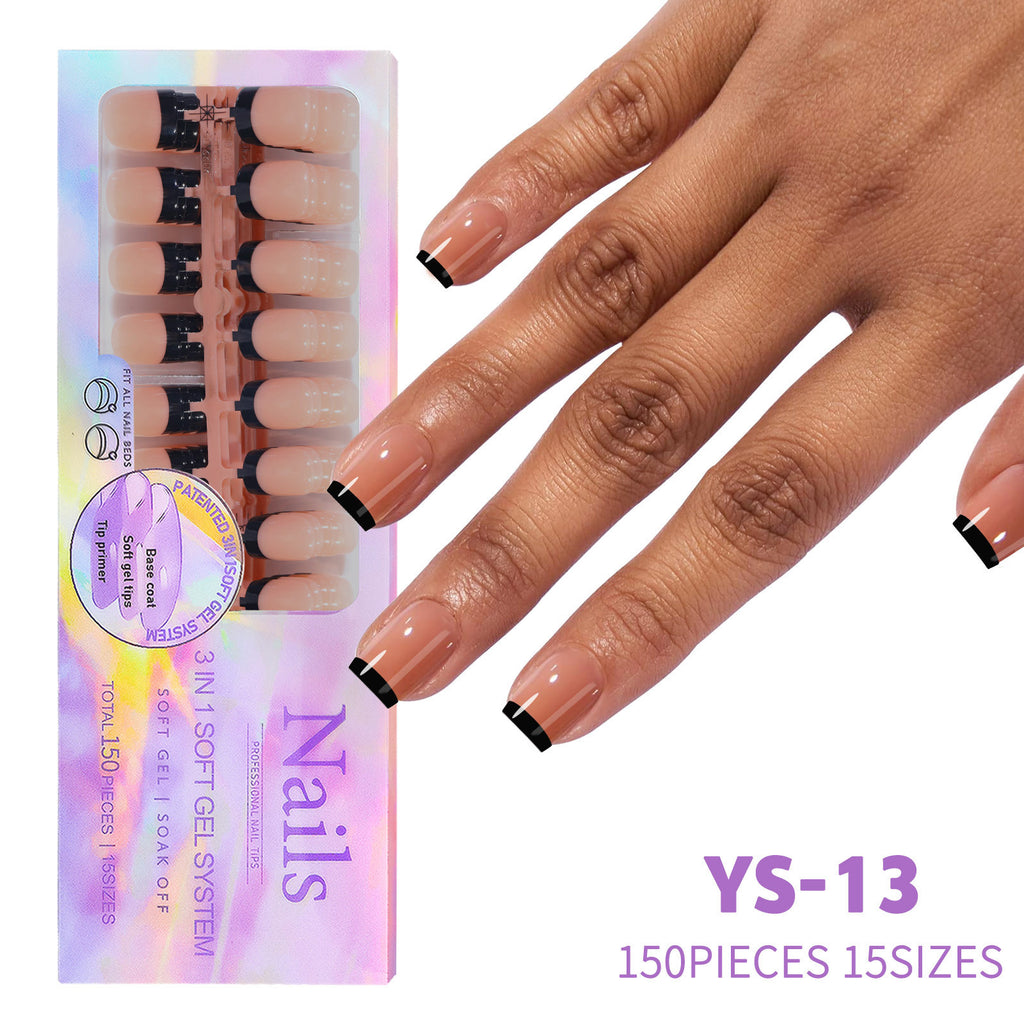 Non Marking Wearable Detachable French Style Nail Patch