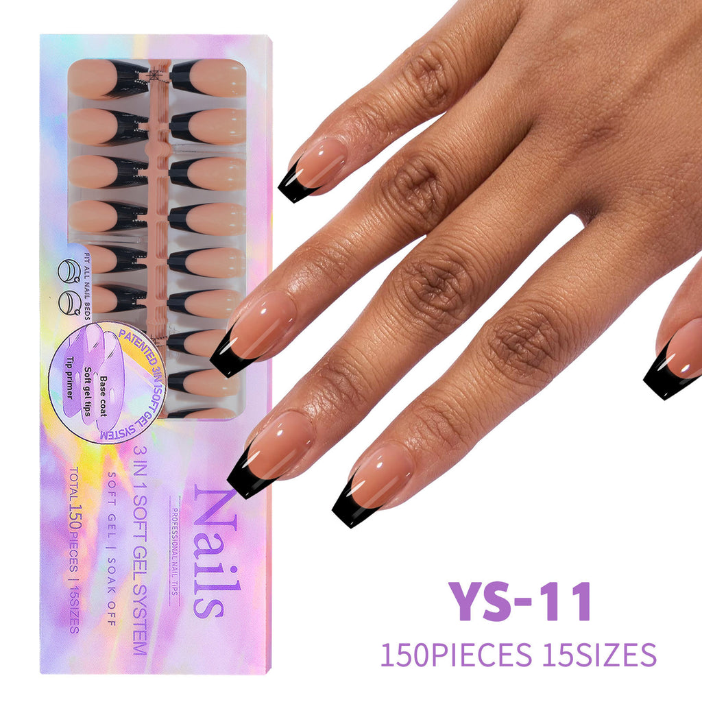 Non Marking Wearable Detachable French Style Nail Patch
