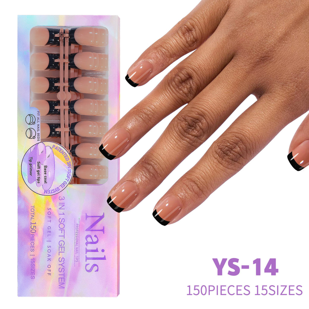 Non Marking Wearable Detachable French Style Nail Patch