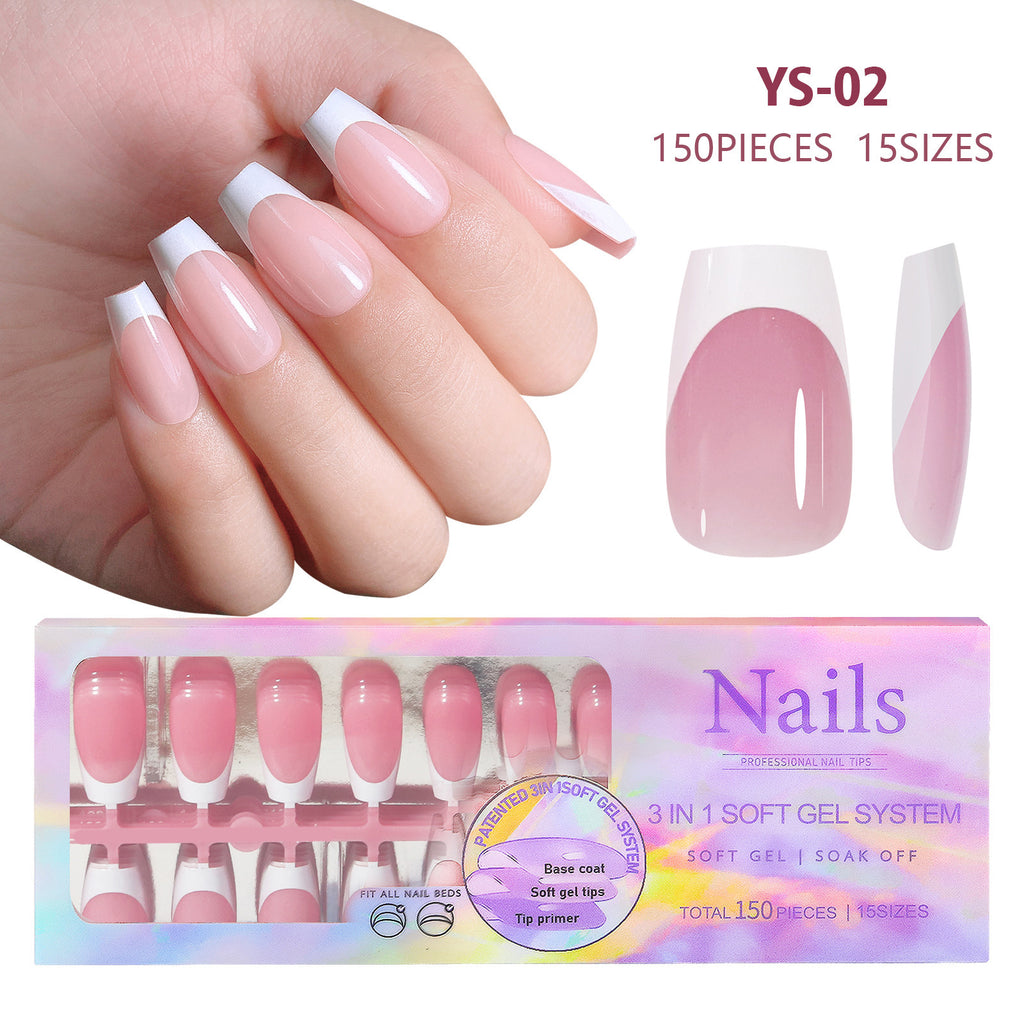 Non Marking Wearable Detachable French Style Nail Patch