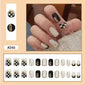 Removable Wearable False Nail With Diamond