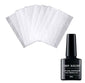 Fiber extension adhesive for nail polish repair