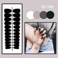 Short Ballet Trapezoid Glossy Nail Patch