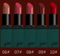 Korea BBI lipstick, velvet, Matt lipstick, Last Lipstick RED 10 color
