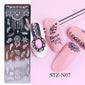 Nail print small long steel plate