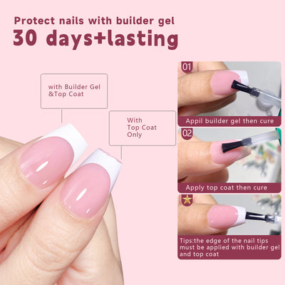 Non Marking Wearable Detachable French Style Nail Patch