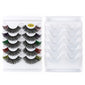 Color Natural Thick 5 Pairs Pack 3D False Eyelashes