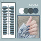 Short Ballet Trapezoid Glossy Nail Patch