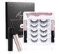 Five pairs of non glue magnetic eyelashes
