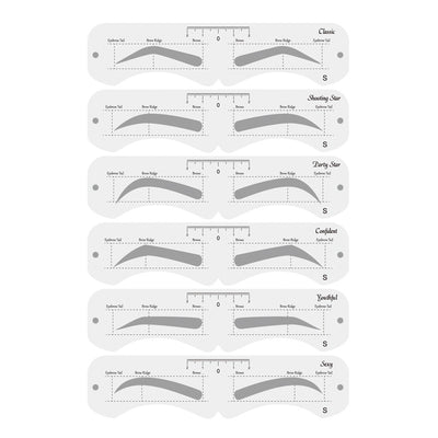Reusable Eyebrow Mold With Elastic Band Multifunctional DIY Eyebrow Makeup Tool Suitable For Beginner