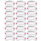 Eyebrow Stamp Stencil Kit, 24 Pc Eyebrow Shaping Stencils, Long-lasting Eyebrow Brow Definer, Perfect Make-up Reusable Kit