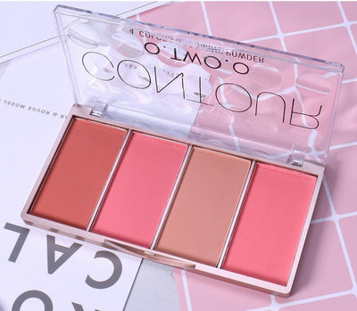 Rose Gold Four-color Highlight Blush