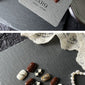 Pure Hand Drawing Autumn Warm Chocolate Black And White Diamond Lattice Oval Wear Armor